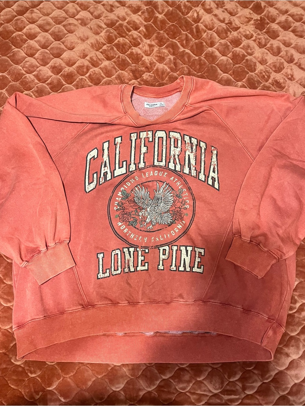 Arizona Jean Co California Lone Pine Graphic Sweatshirt - Faded Coral
